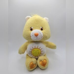 Care Bears Funshine bear 8" plush 2002 - Pre owned